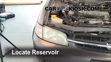 1998 Nissan Altima GXE 2.4L 4 Cyl. Windshield Washer Fluid Add Fluid